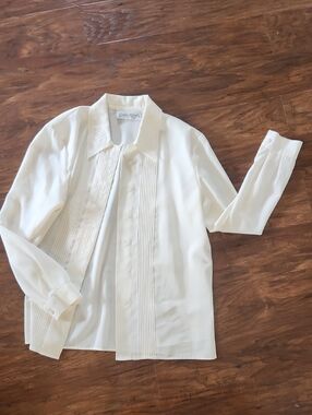 Claudia Richard Cream Button-Up Top